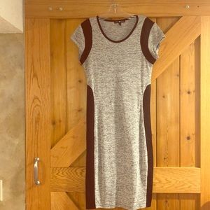 Grey and Black comfy, flattering dress